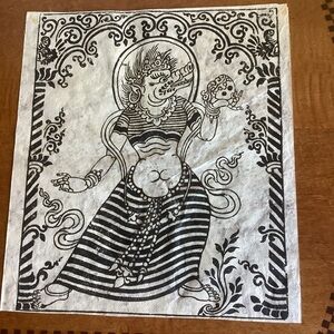 Black and White Mythical Art Print